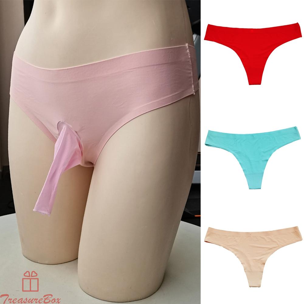 Underwear G String Ice Silk Low Waist Sheer Thongs 60-82cm/ 23.6-32.3 Inch
