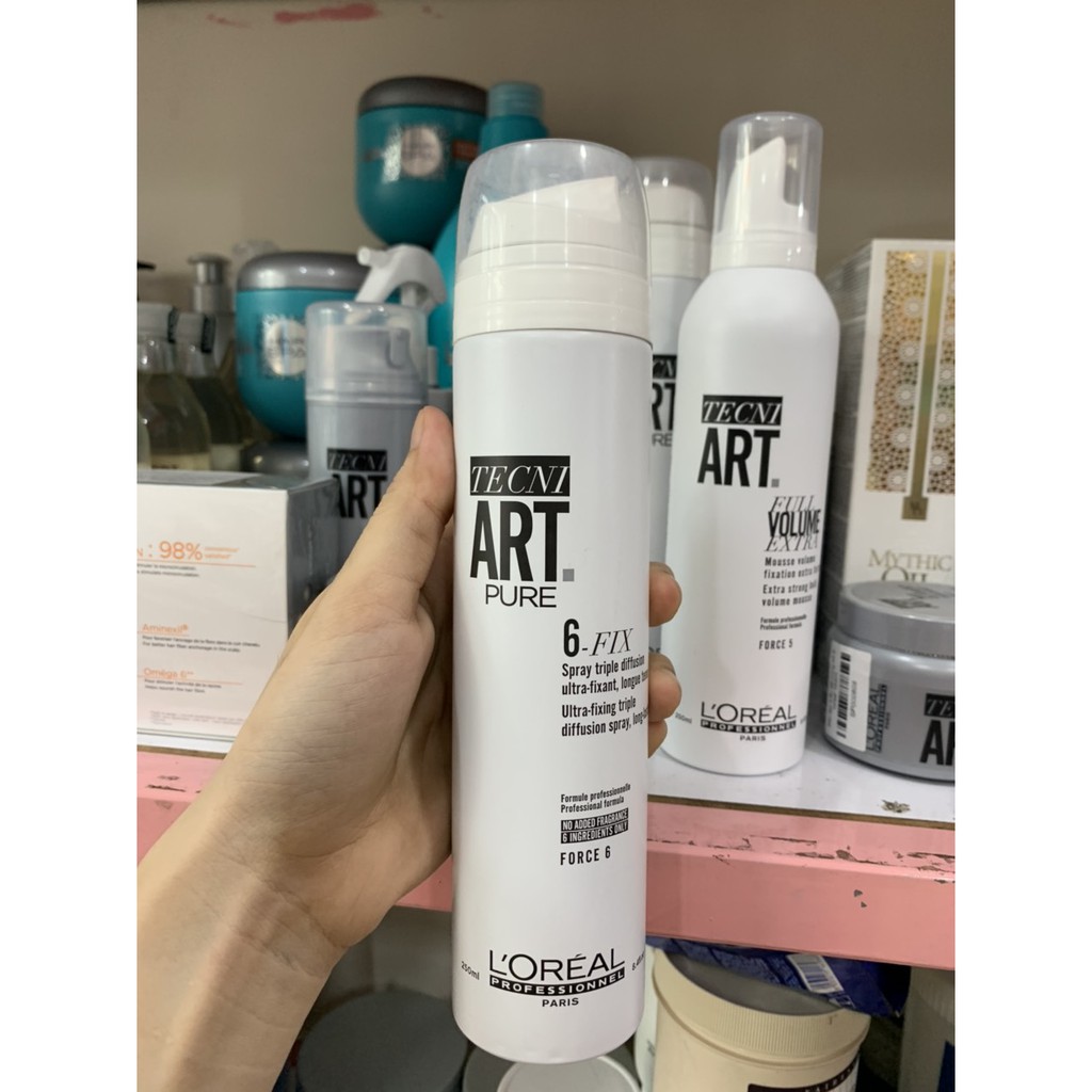 XỊT DƯỠNG TÓC 3 TÁC ĐỘNG TẠO KIỂU SIÊU CỨNG (ĐỘ CỨNG 6) TECNI ART FIX TRIPLE DIFUSION SPRAY 250ML