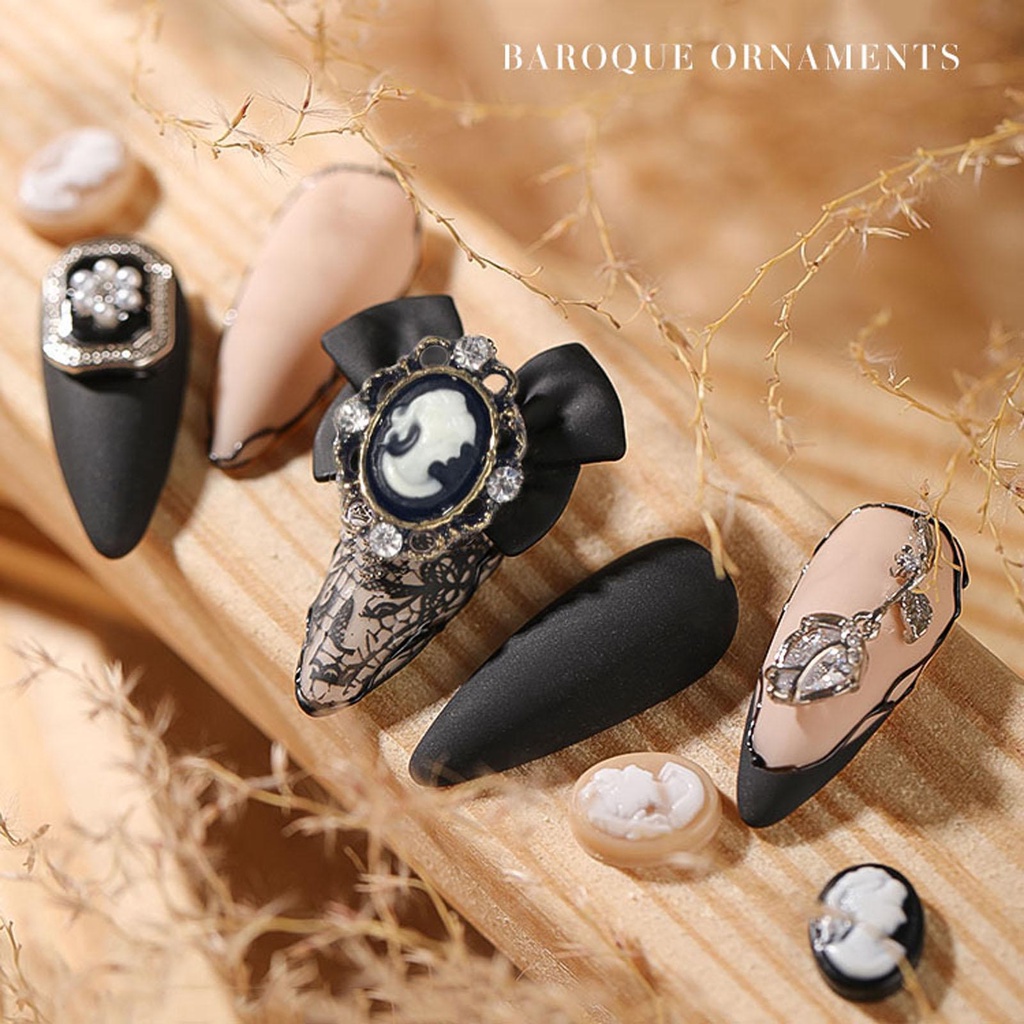 Phụ Kiện Trang Trí Móng Tay Nghệ Thuật Bằng Hợp Kim Phong Cách Nhật Bản