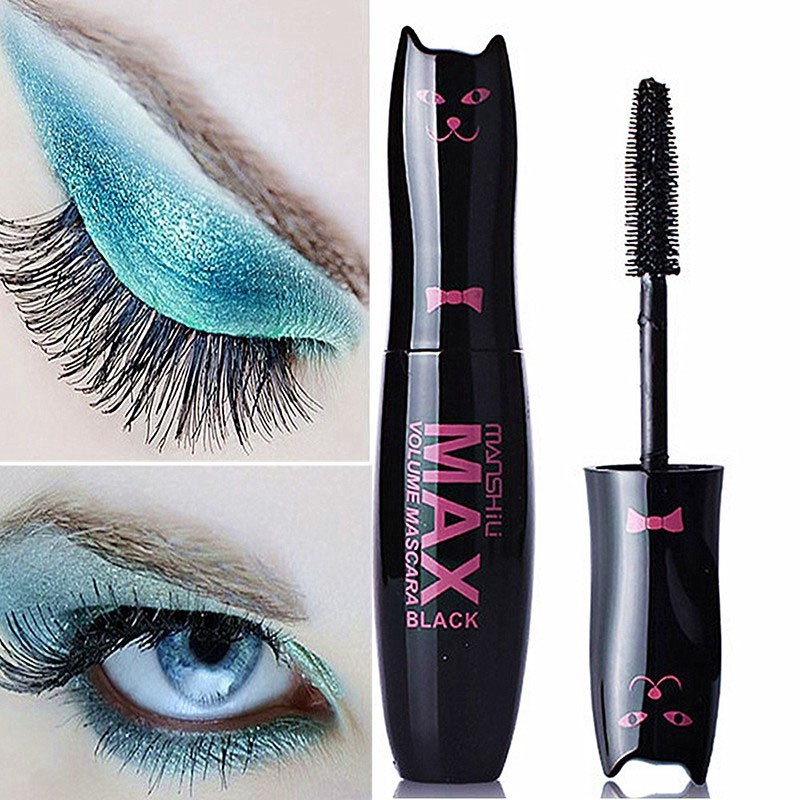 [Hàng mới về] Mascara Kháng Nước Và Chống Mồ Hôi Chuốt Mi Dài Dày Và Cong MANSHILI