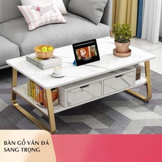 Bàn trà phòng khách, bàn trà gỗ có ngăn kéo