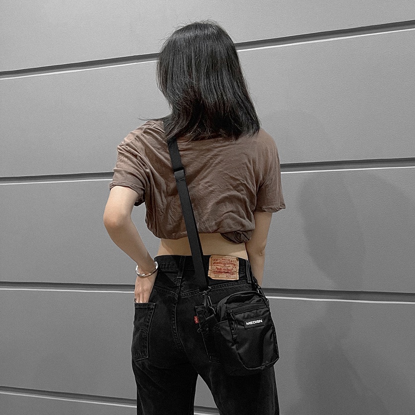 TÚI ĐEO CHÉO MEDISN MINI SHOULDER BLACK BAG | BigBuy360 - bigbuy360.vn