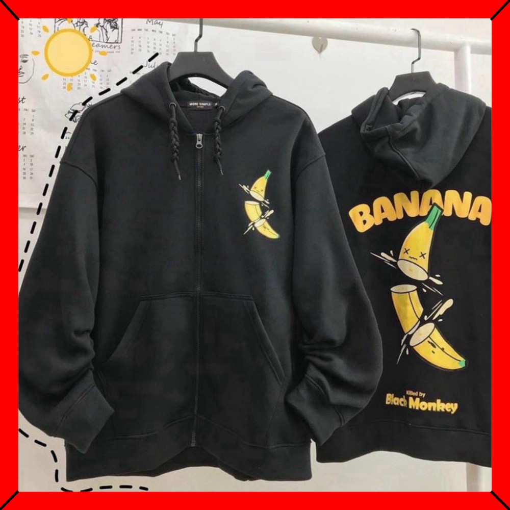 (FREESHIP) ❤ Áo Khoác Nỉ BANANA Siêu hot Form Xinh (MỚI) | BigBuy360 - bigbuy360.vn