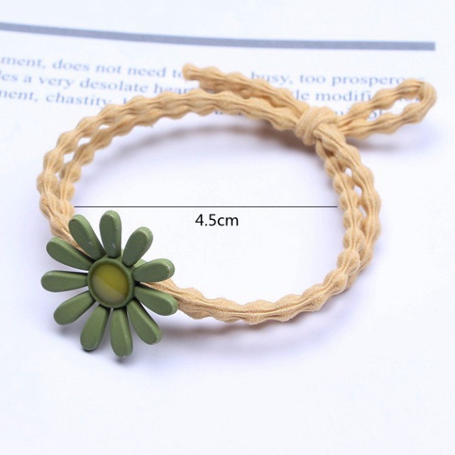 Dây buộc tóc Hàn Quốc hoa cúc nhí hot trend - Chun đôi cực bền siêu co dãn