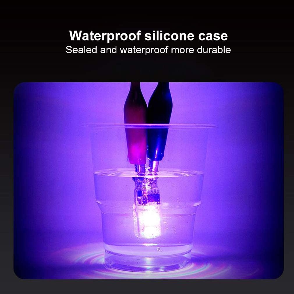 Bộ 2 đèn LED 6 SMD RGB T10 5050 nhiều màu sắc cho xe hơi