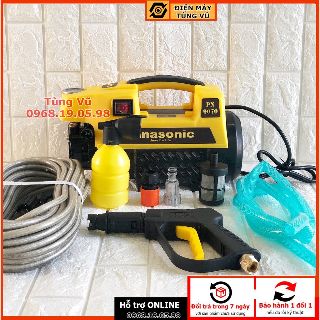 SIÊU HOT HOT Máy Rửa Xe Panansonic 2500W Áp Lực Cực Cao Hỗ Trợ 24/7 HỖ TRỢ BH 1-1 24/7