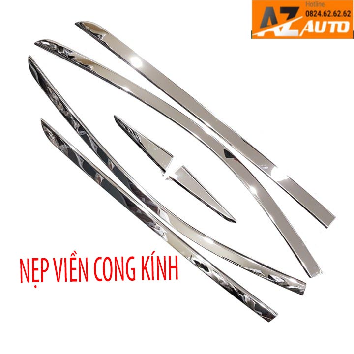 Nẹp viền chân kính, cong kính xe Suzuki ERTIGA 2019-2022 chất liệu inox cao cấp, có phần chữ z