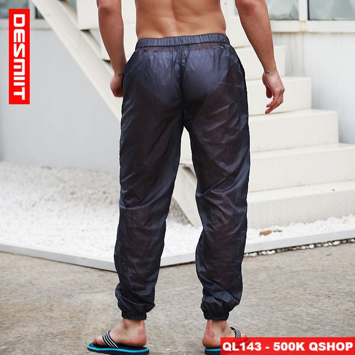 QUẦN DÀI VẢI DÙ MỎNG XUYÊN THẤU SEXY QL143