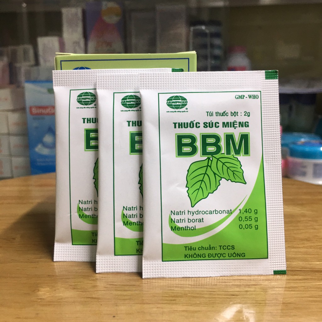 súc miệng BBM hộp 12 túi