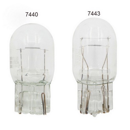 Bóng Đèn xi nhan lùi de  tín hiệu chân dẹp Halogen T20 12v 21w 7440 7443 màu Trắng vàng cam dây tóc sợi đốt Xe Hơi ô tô