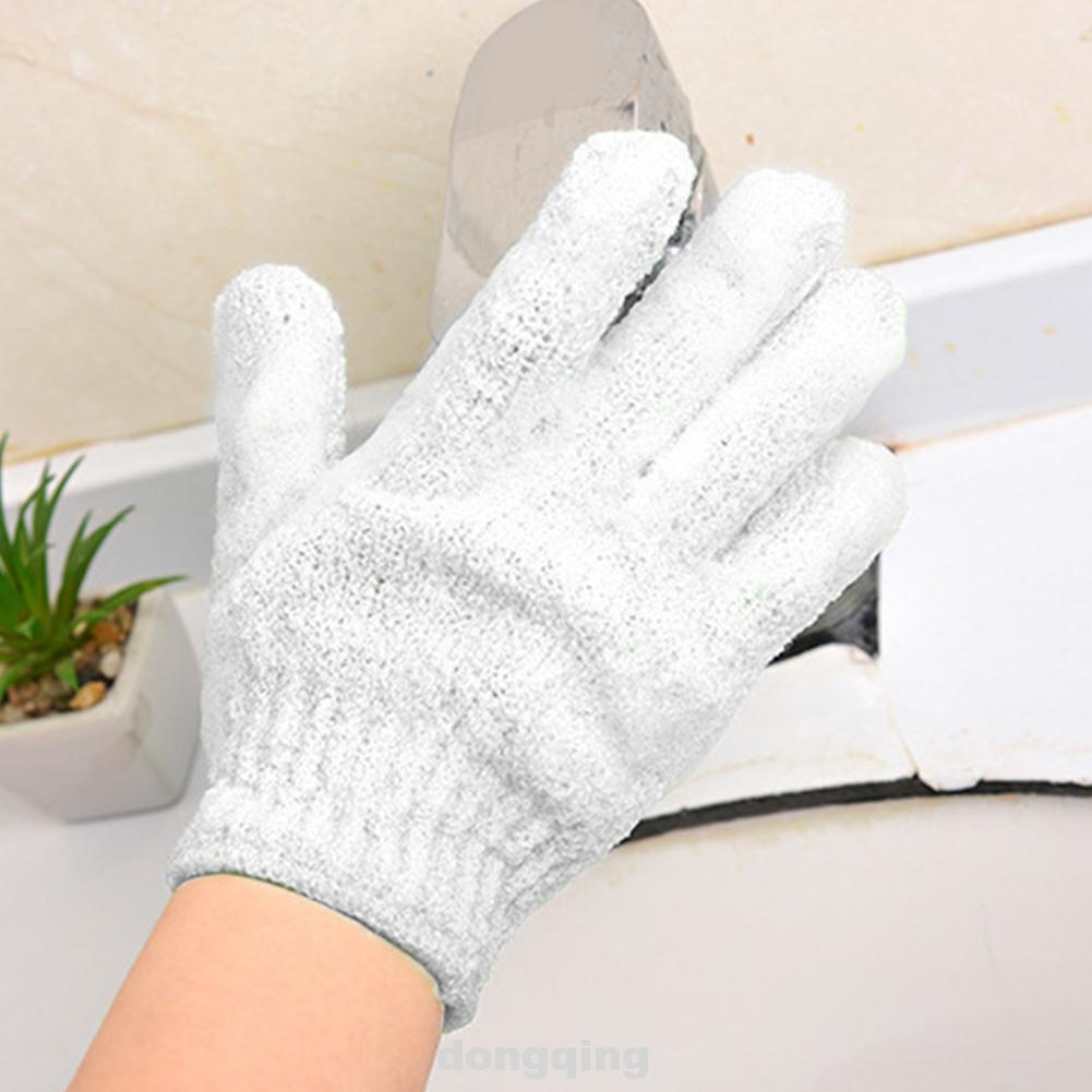 4pcs Cleaner Exfoliating Spa Wash Skin White Candy Color Cleansing Face/legs/body Shower Gloves