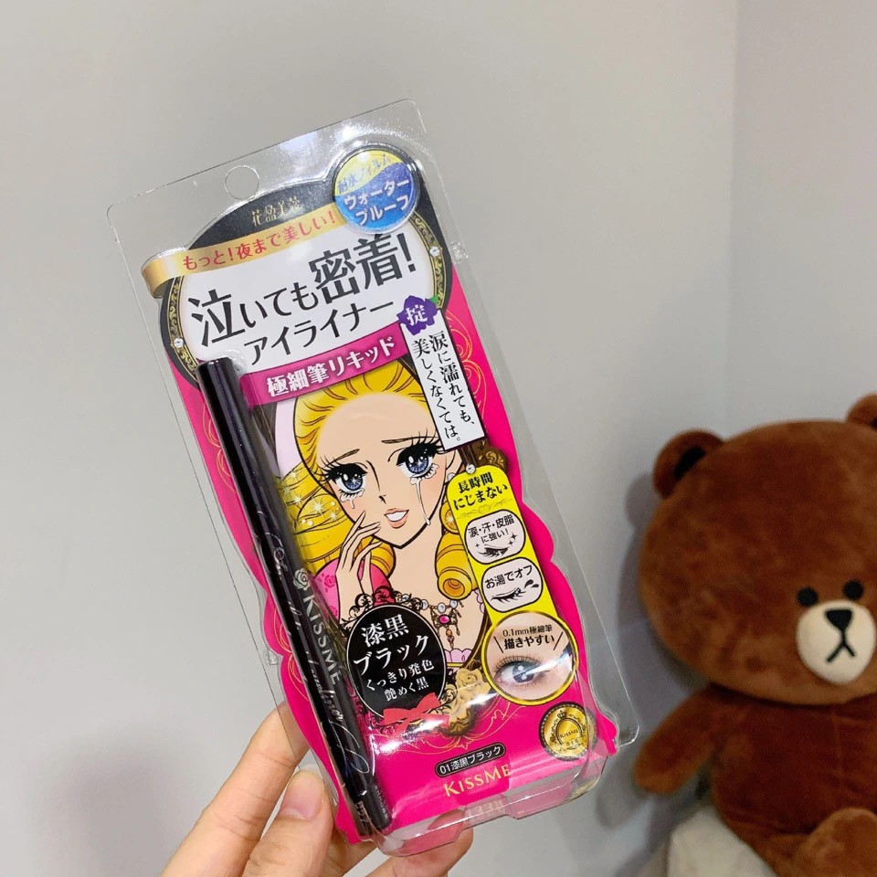 Kẻ Mắt KISS ME Heroine Make Smooth Liquid Eyeliner Super Waterproof