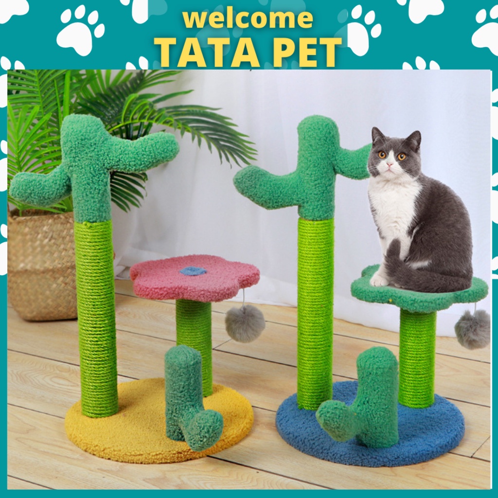 [ CATTREE VIỆT NAM ] Nhà cây cho mèo kiêm Cây cào móng cho mèo (CM2.4) TATAPET