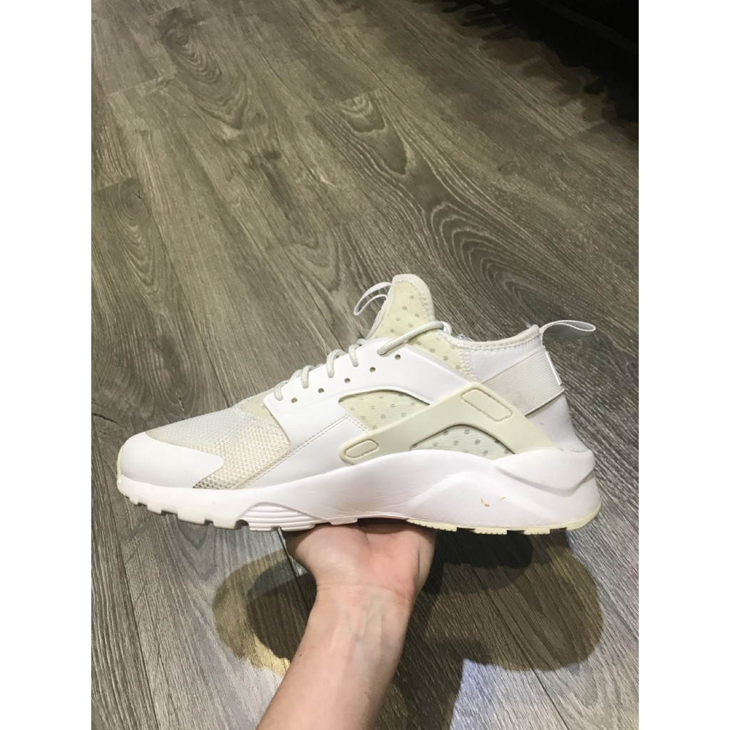 ff [ Sales 11-11] [Hàng Auth] Giày Nike Huarache 2hand trắng 43 27.5cm . HOT . 11.11 :