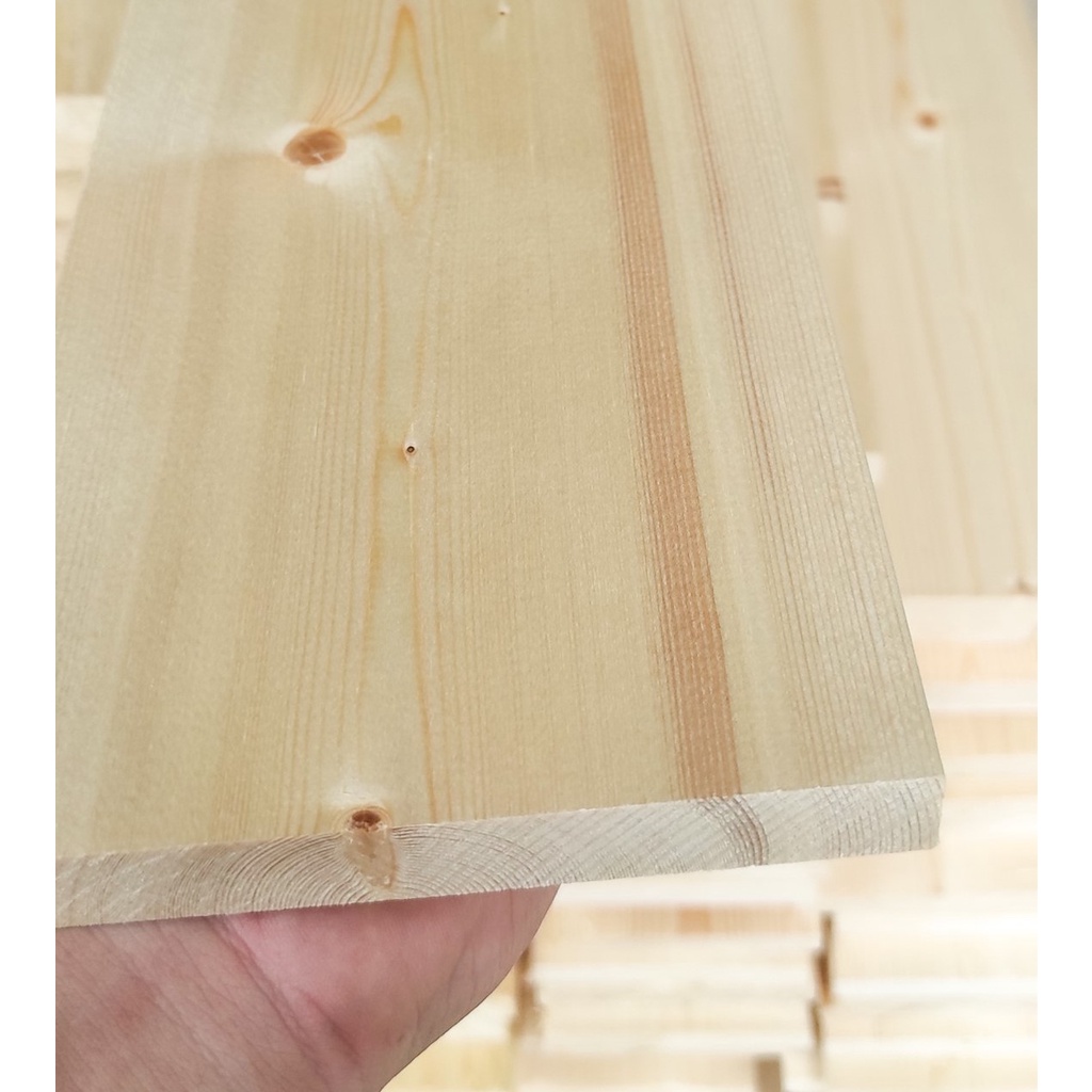 Tấm Gỗ Thông Nhập Khẩu Bản Rộng Làm Kệ Giá