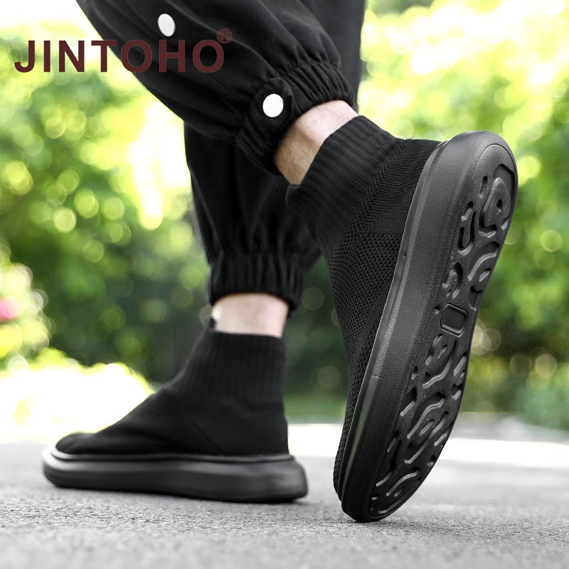 Giày Bốt Đen Mềm Mại Thoải Mái Giữ Ấm Mùa Đông Cho Nam Nữ Cỡ 36-46
