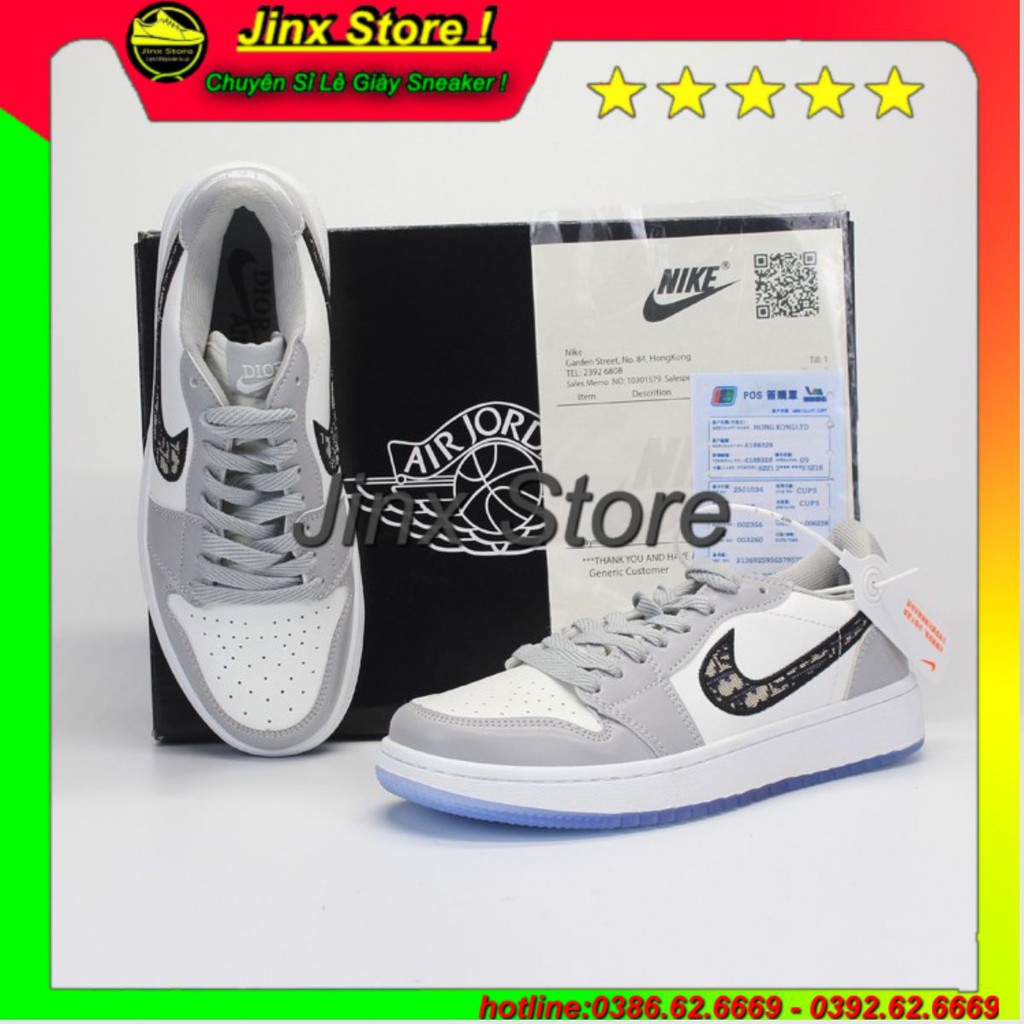 [FREE SHIP]🔥Giày thể thao sneaker 🔥JD hàng siêu câp 🔥full size da bò đôt không cháy xám thấp