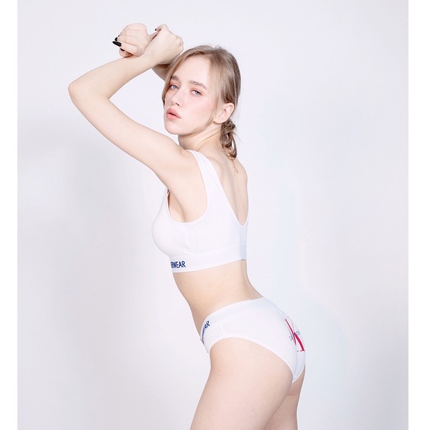 Áo ngực + quần lót chất liệu cotton phong cách hiện đại năng động