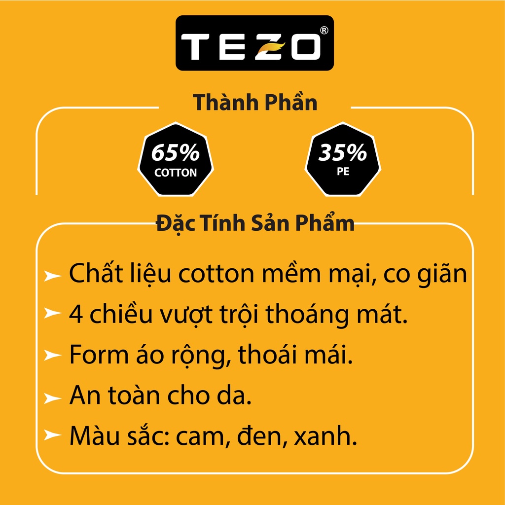 Áo ba lỗ Tezo phối màu năng động thể thao 2203ABLT02