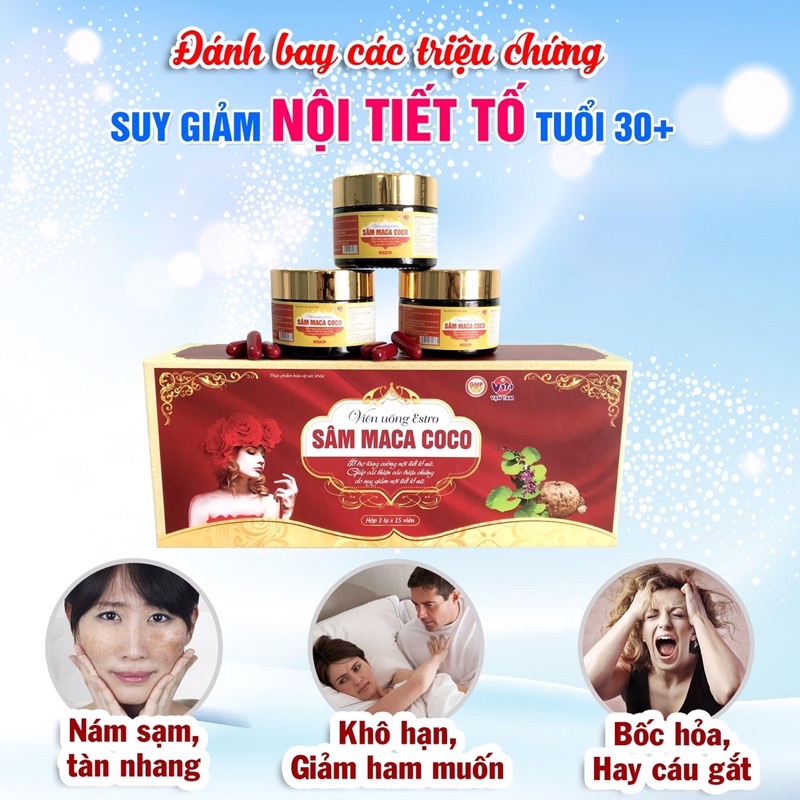 VIÊN UỐNG CÂN BẰNG NỘI TIẾT TỐ SIÊU HÓT SÂM MACCA COCO