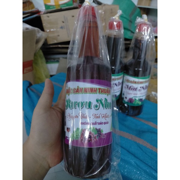 Nước nho Ninh Thuận  lên m.en - chai 750ml