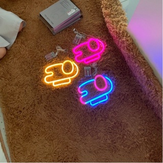 ĐÈN NEON TRANG TRÍ KIỂU AMONG US ĐÁNG YÊU