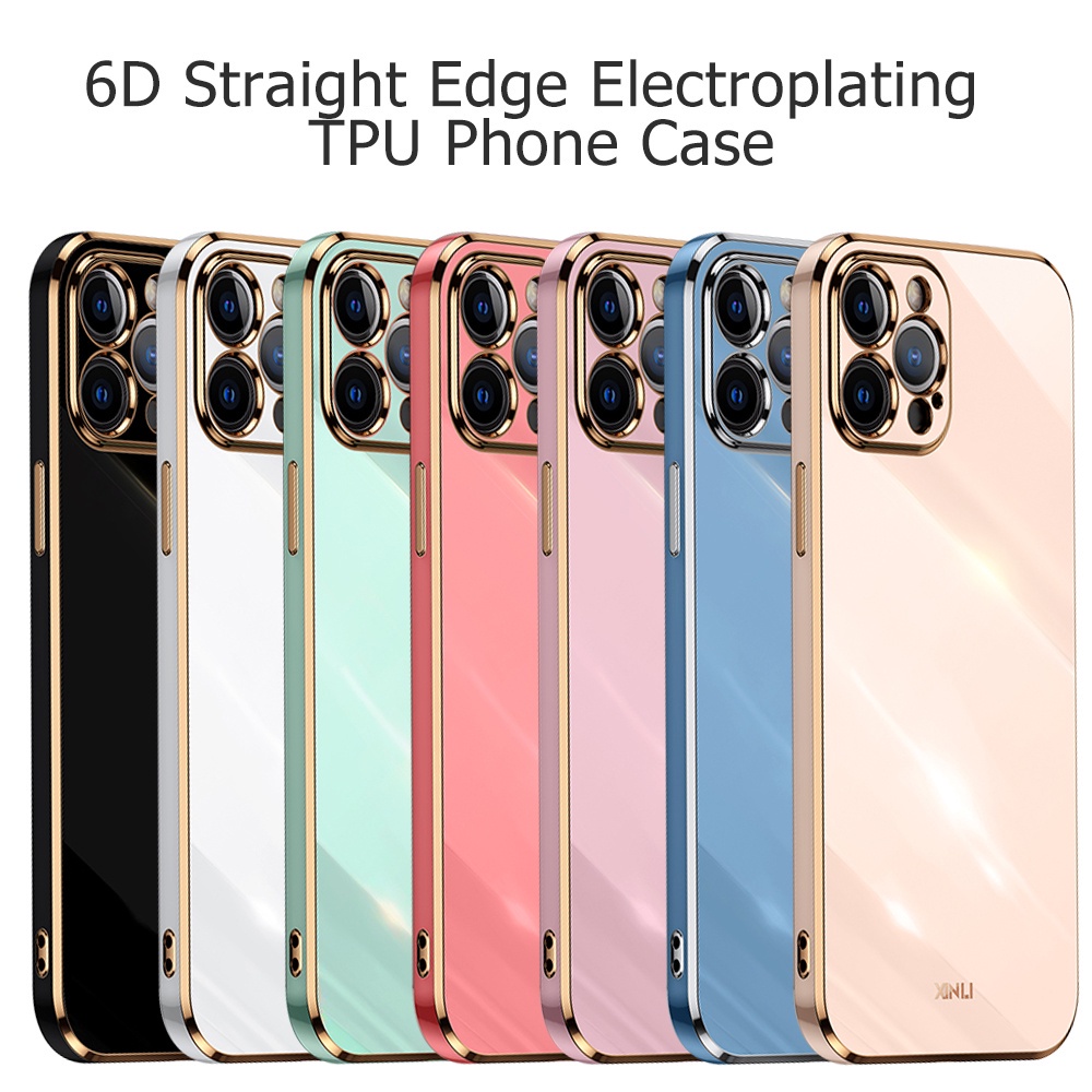 Ốp điện thoại Lenuo tpu mềm chống sốc mạ điện 6D sang trọng thích hợp cho iPhone 13 12 Pro Max 13 mini