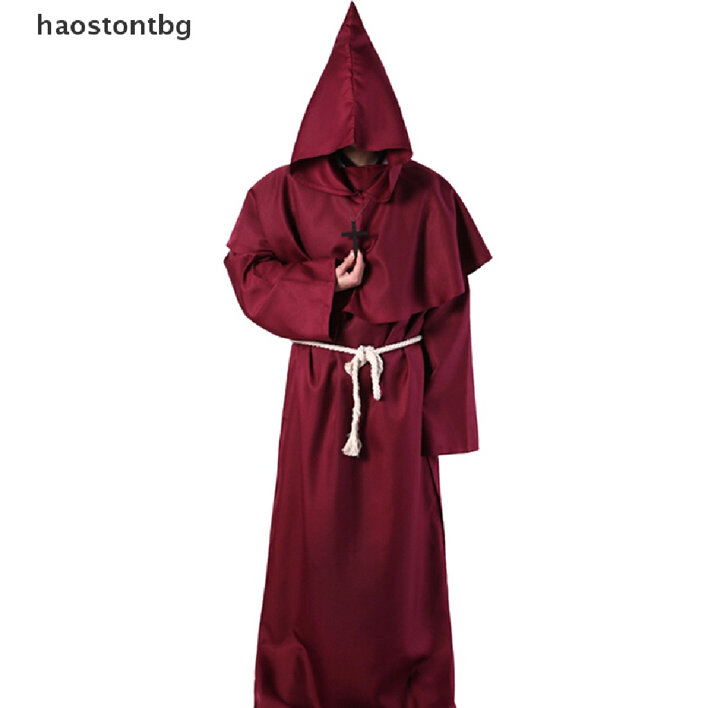 [haostontbg] Áo choàng hóa trang chú tiểu có mũ trùm đầu | BigBuy360 - bigbuy360.vn