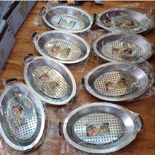 KHAY OM CÁ INOX KÈM VỈ HẤP CAO CẤP