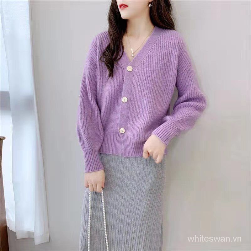 Áo Khoác Cardigan Ngắn Dáng Rộng Thời Trang Mùa Thu 2021s Cho Nữ | BigBuy360 - bigbuy360.vn