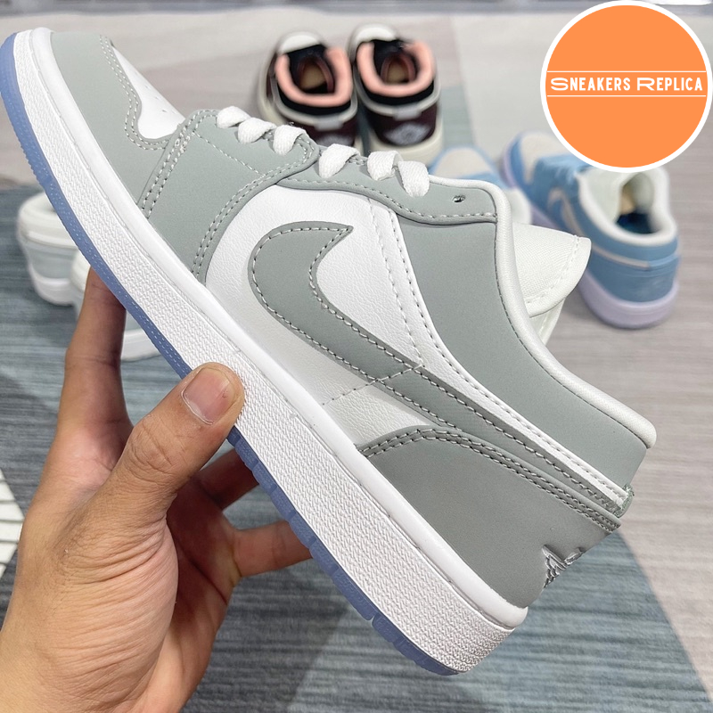 Giày Air Jordan 1 Low Wolf Grey - Fullbox Bản Cao Cấp