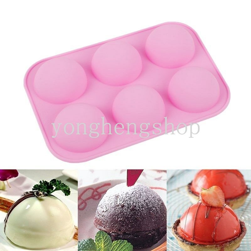 Semi-circle Silicone Cake Mould Chocolate Cupcake Mousse Muffin Mold Kitchen DIY Baking Supplies Handmade Soap Molds