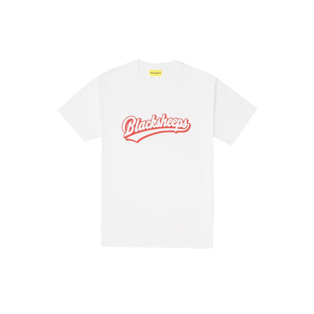 Áo thun BLACKSHEEPS® Tay Ngắn màu Trắng aka ATHLETIC LOGO OVERSIZED SS TEE - WHITE
