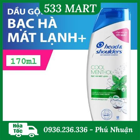 Dầu gội HEAD&amp;SHOUDER Bạc hà mát lạnh 170ML/625ML/850ML