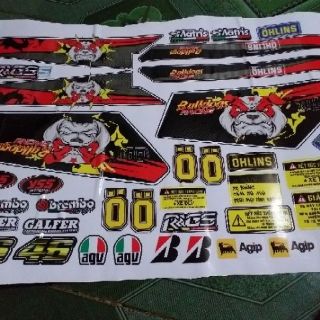 Tem rời dream bull dog đặt in