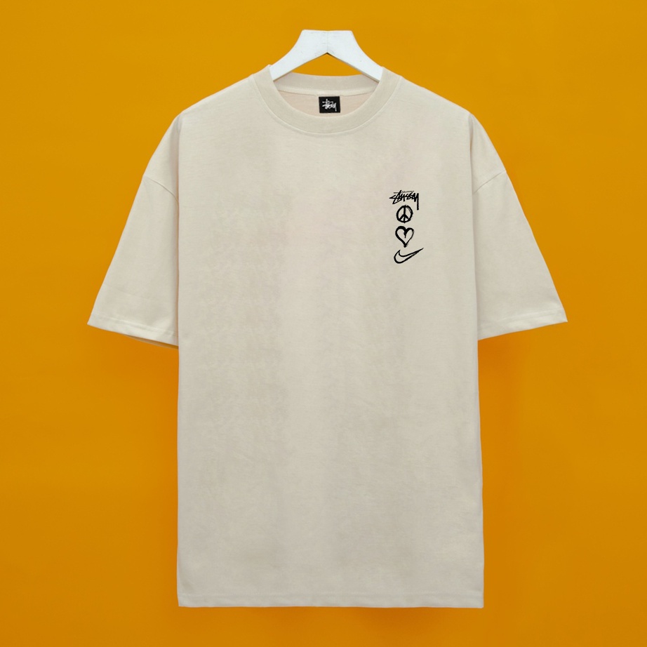 [Premium] Áo thun Stussy 14 Logo Trái Tim form âu chất liệu cotton - Streetwears SG