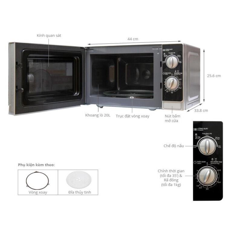 Lò vi sóng Sharp R-202/203/205/207/209VN-hàng chính hãng