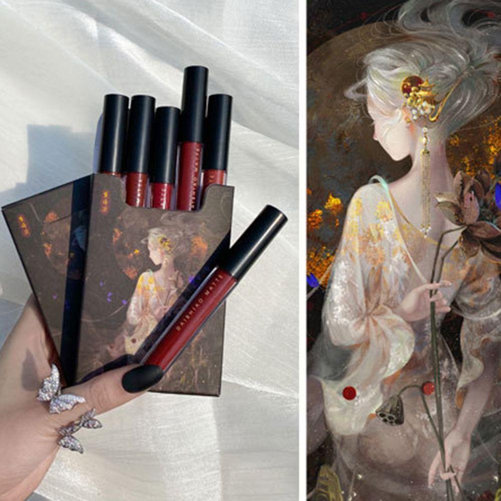 Set 5 Son Môi Không Dính Cốc Màu Sắc Thời Trang