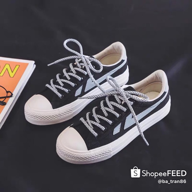 Giầy vải Canvas nữ sinh viên phiên bản Hàn Quốc phát sáng dạ quang
