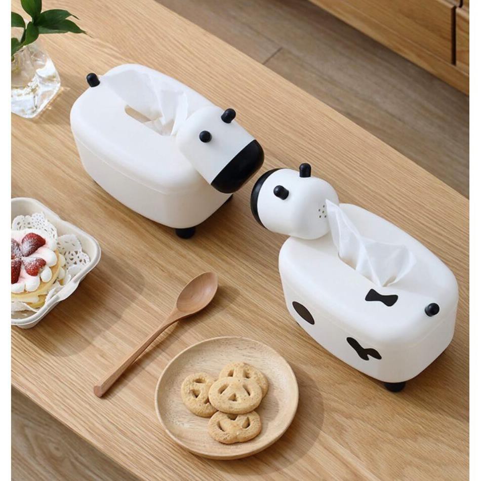 Con Bò Sữa Đựng Khăn Giấy Ăn Và Đựng Tăm Kết Hợp 2in1