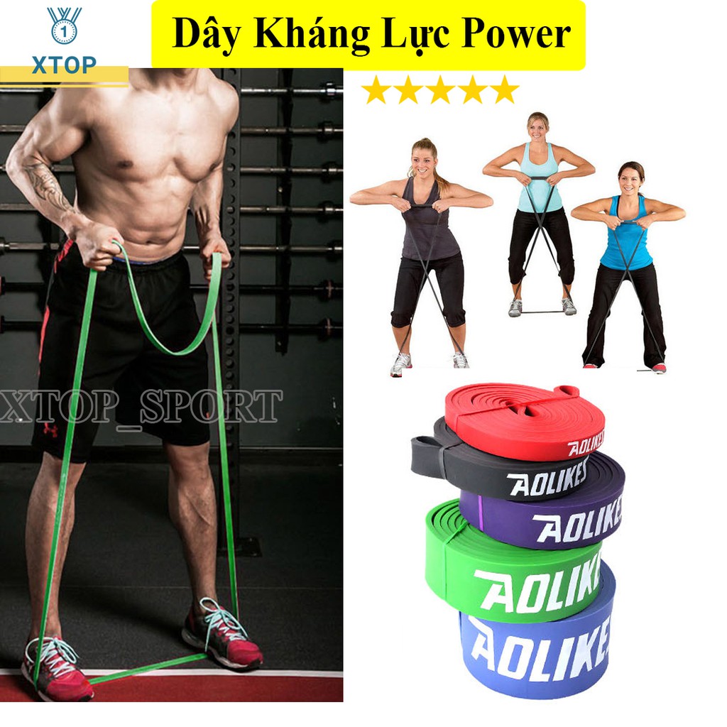 Dây kháng lực Power band đa năng hỗ trợ tập luyện - Dây kháng lực tập gym hỗ trợ lên xà 3602