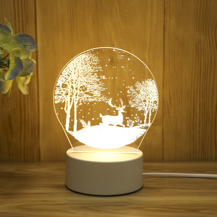 Đèn Ngủ Để Bàn Tạo Hình 3d Độc Đáo