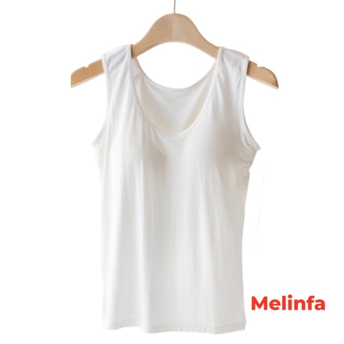 Áo ba lỗ nữ có đệm ngực nâng đỡ vải Viscose (gỗ tự nhiên) mềm mại thoáng mát tự nhiên 100% mã VAA0094