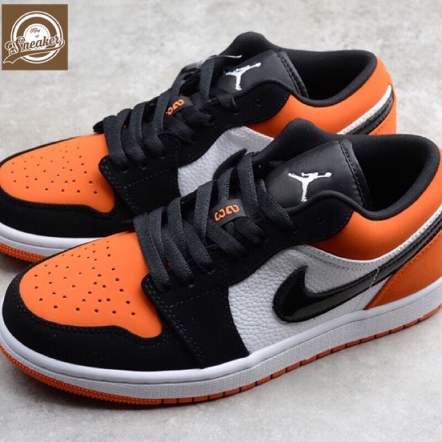 | Bán Chạy | Giầy AIR JORDAN 1 Shattered Backboard cam cổ thấp thể thao sneakers nam, nữ dạo phố KHO 👟