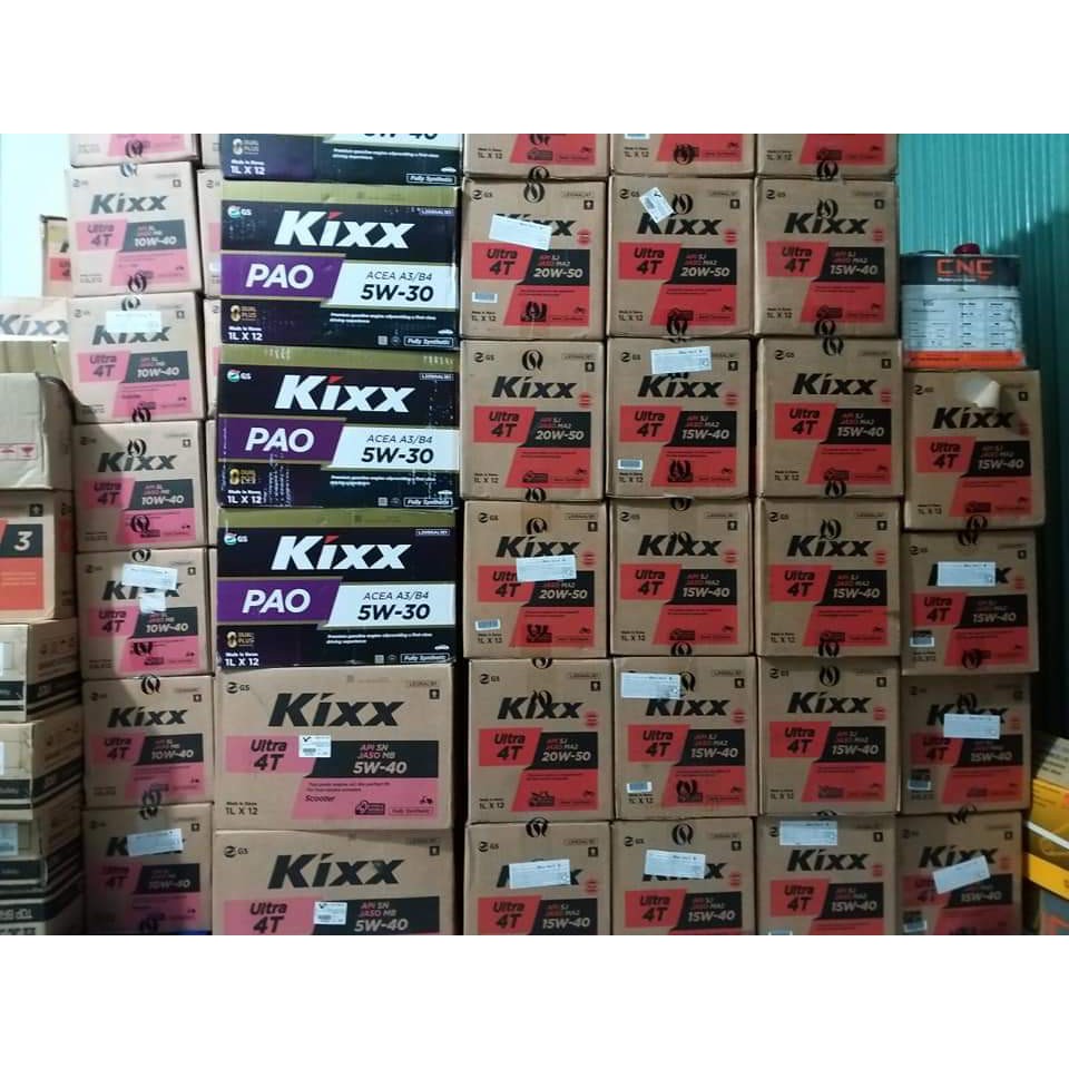 Nhớt Kixx Ultra 4T 10W40 1 Lít, Nhập Khẩu Hàn Quốc, Màu Vàng Trong, Nhớt Full Tổng Hợp Cho Xe Chạy Êm, Đi Được 2500Km