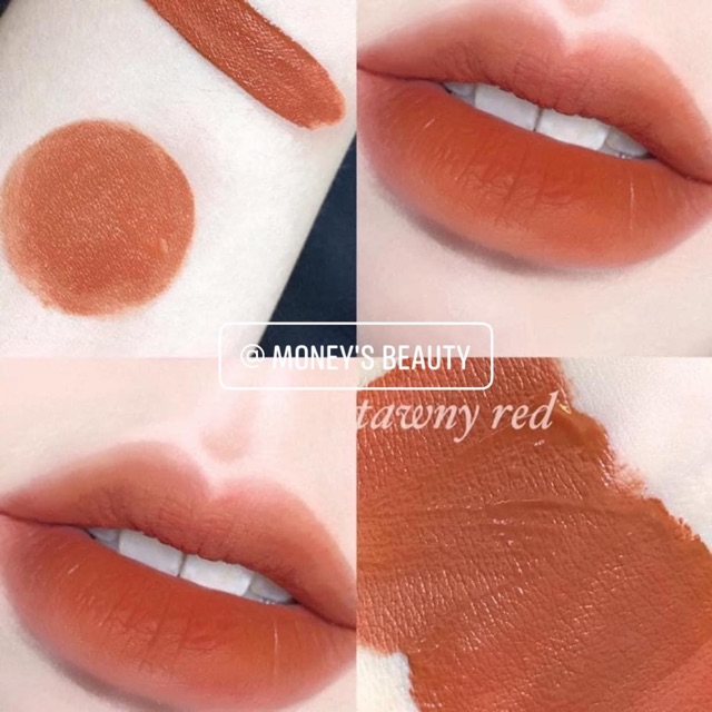 AUTHENTIC SON KEM LÌ  3CE Soft Lip Lacquer Màu Tawny Red CÓ SẲN