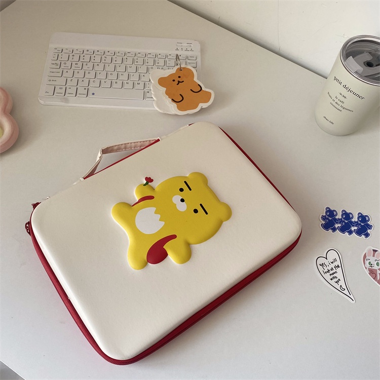 Túi Đựng Laptop Chống Sốc Cỡ Lớn Họa Tiết Sư Tử Đáng Yêu Phong Cách Hàn Quốc Ốp