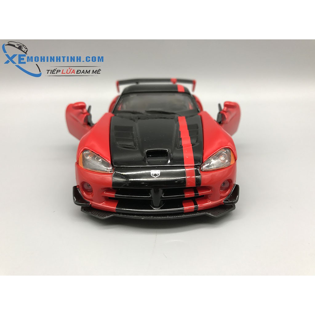 Xe Mô Hình Dodge Viper Srt10 Acr 1:24 Bburago (Đỏ Đen)