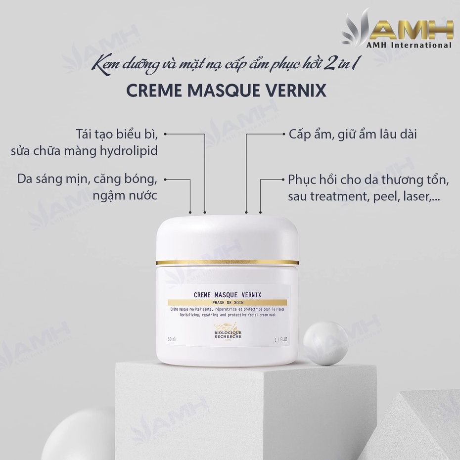 [Creme Masque Vernix] Kem tăng cường bảo vệ, trẻ hóa và phục hồi sức sống biểu bì Crème Masque Vernix BR