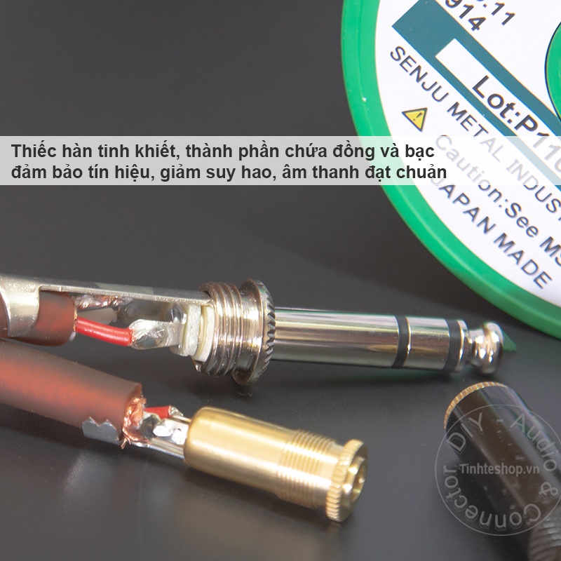 Dây chuyển 3.5 sang 2 đầu 6.5mm DIY 0.5M đến 10M - 3.5mm to 2 6.5mm cable